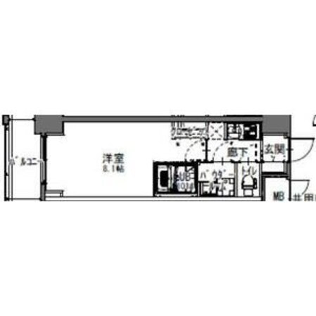 阿波座駅 徒歩7分 15階の物件間取画像